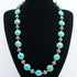 Turquoise Composite and Silver Necklace
